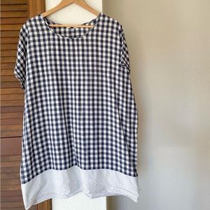 Gingham tunic